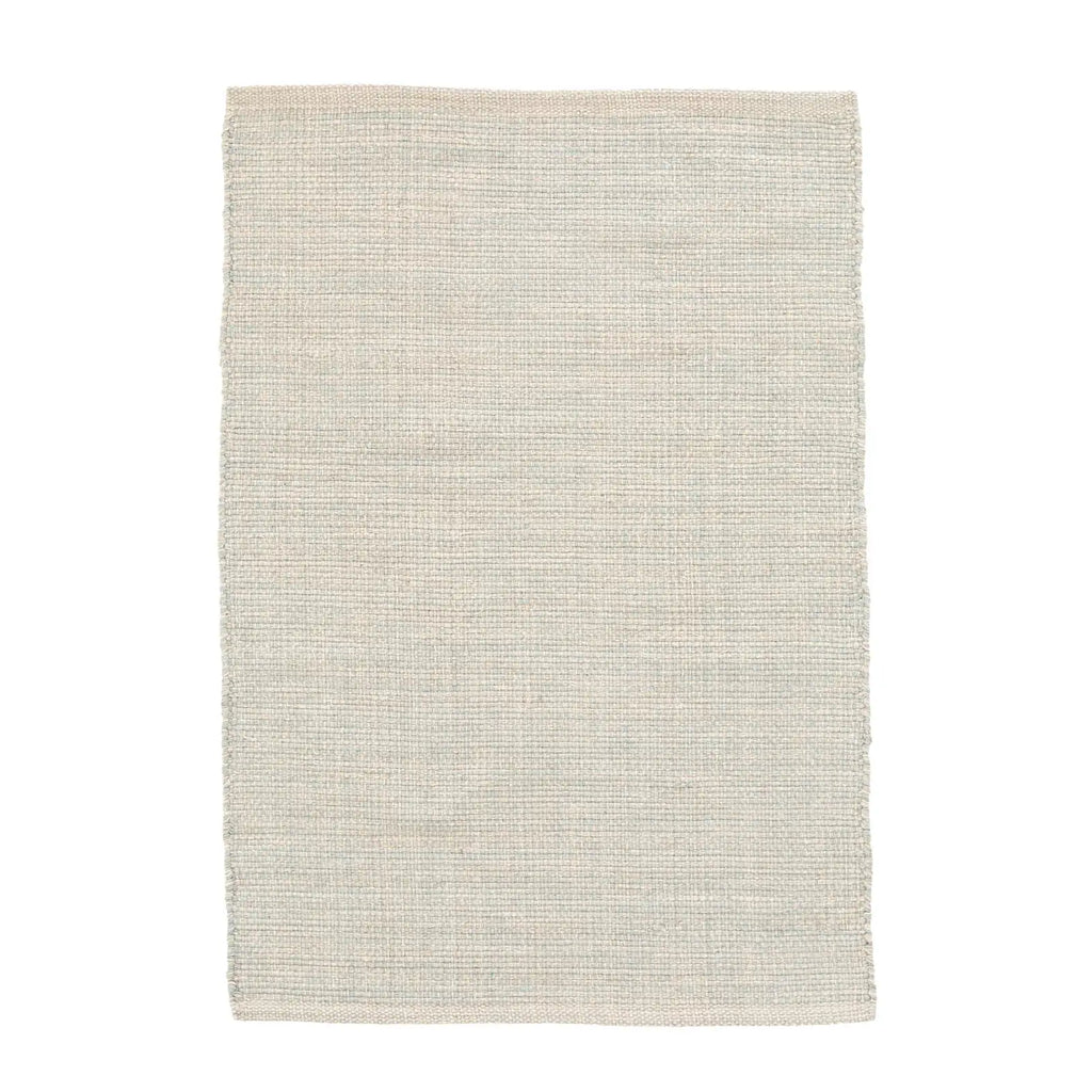 Marled light blue / ivory rug rental 8x10ft
