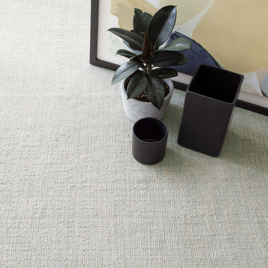 Marled light blue / ivory rug rental 8x10ft