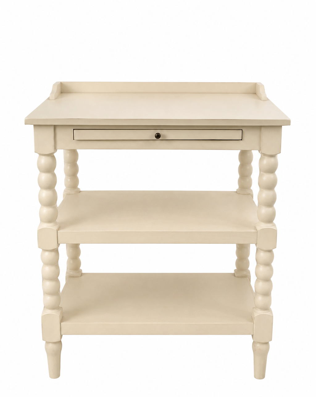 Bobbin style bedside table rental