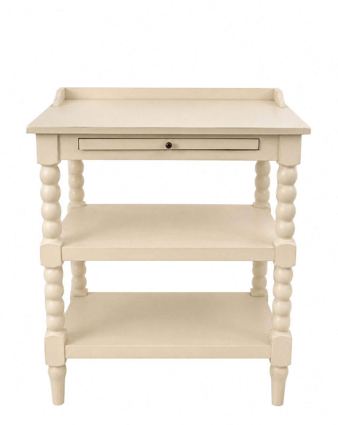 Bobbin style bedside table rental