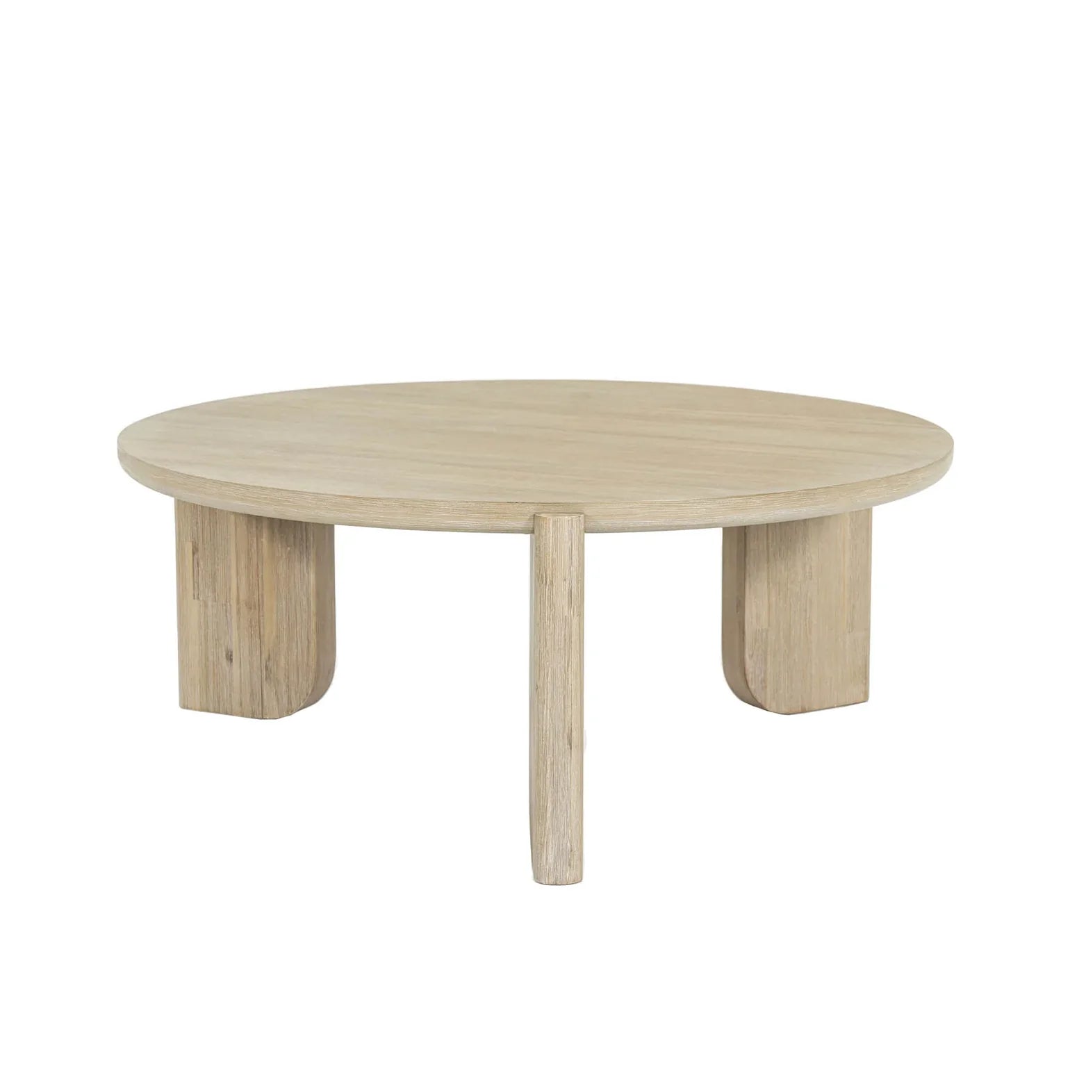 Round wooden coffee table rental