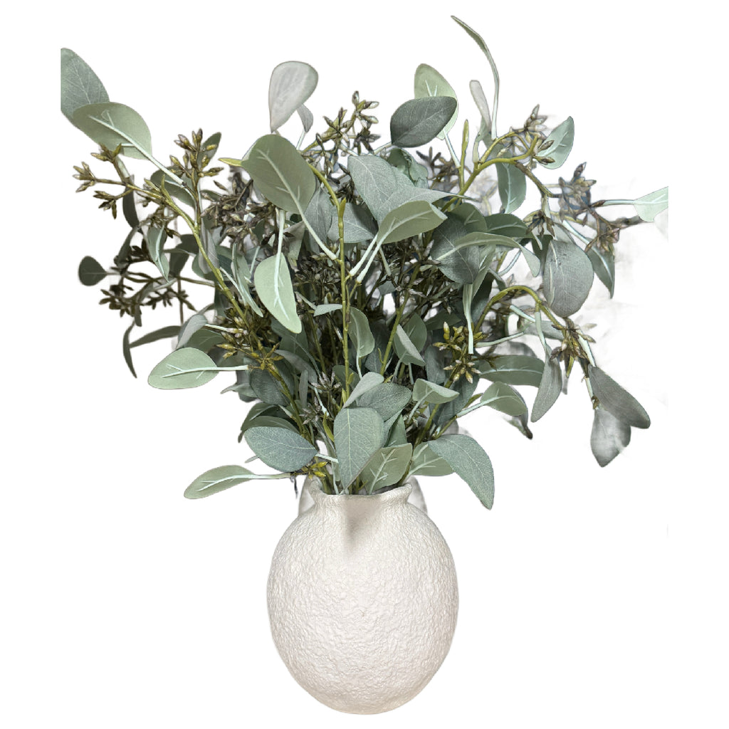 Seeded eucalyptus in a vase rental