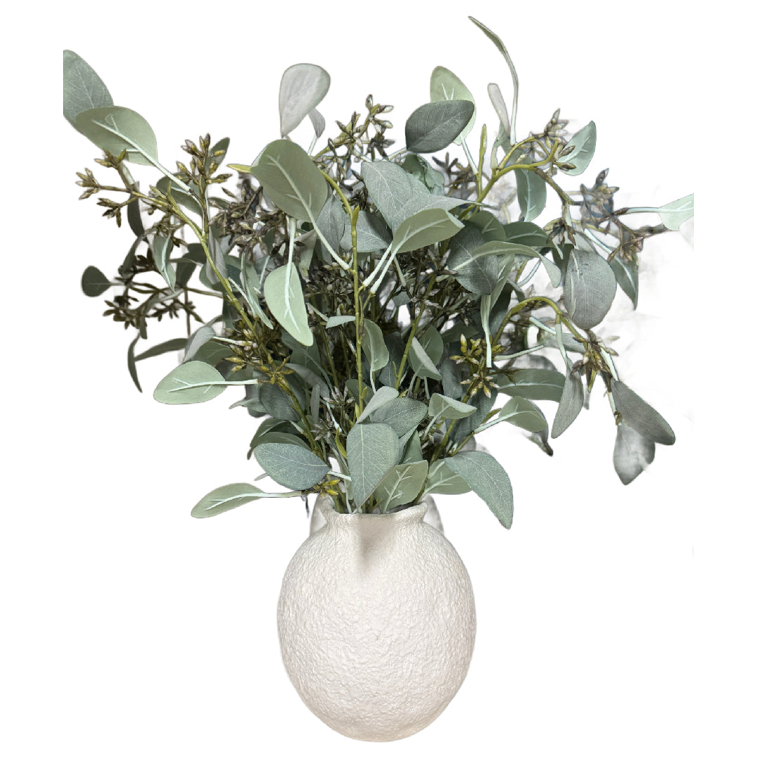 Seeded eucalyptus in a vase rental