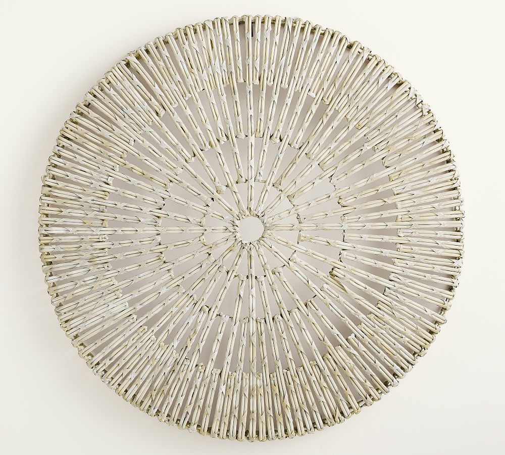48” woven round wall decor rental
