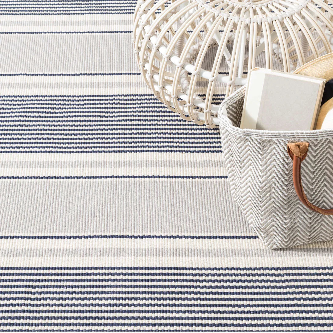 8x10 Dash and Albert striped rug rental