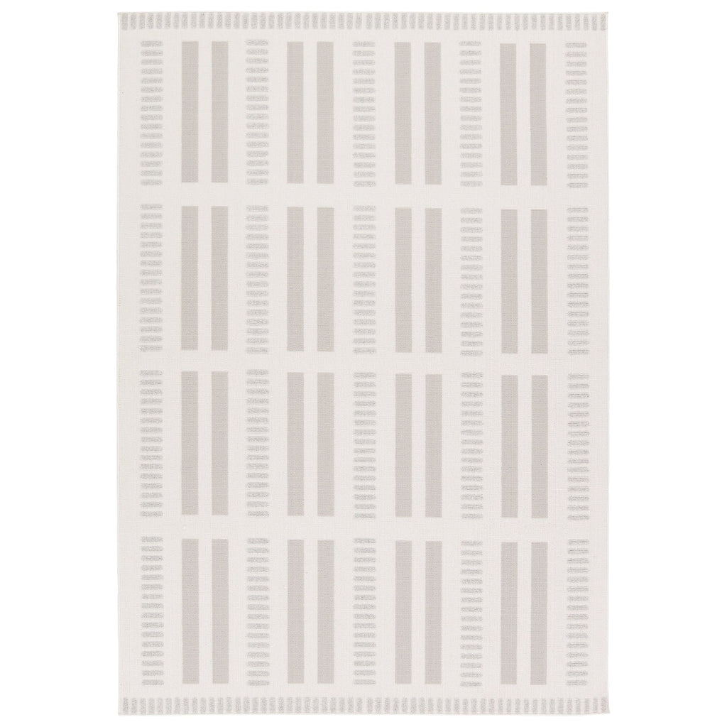 5’3” x 7’6” white , taupe and grey rug rental