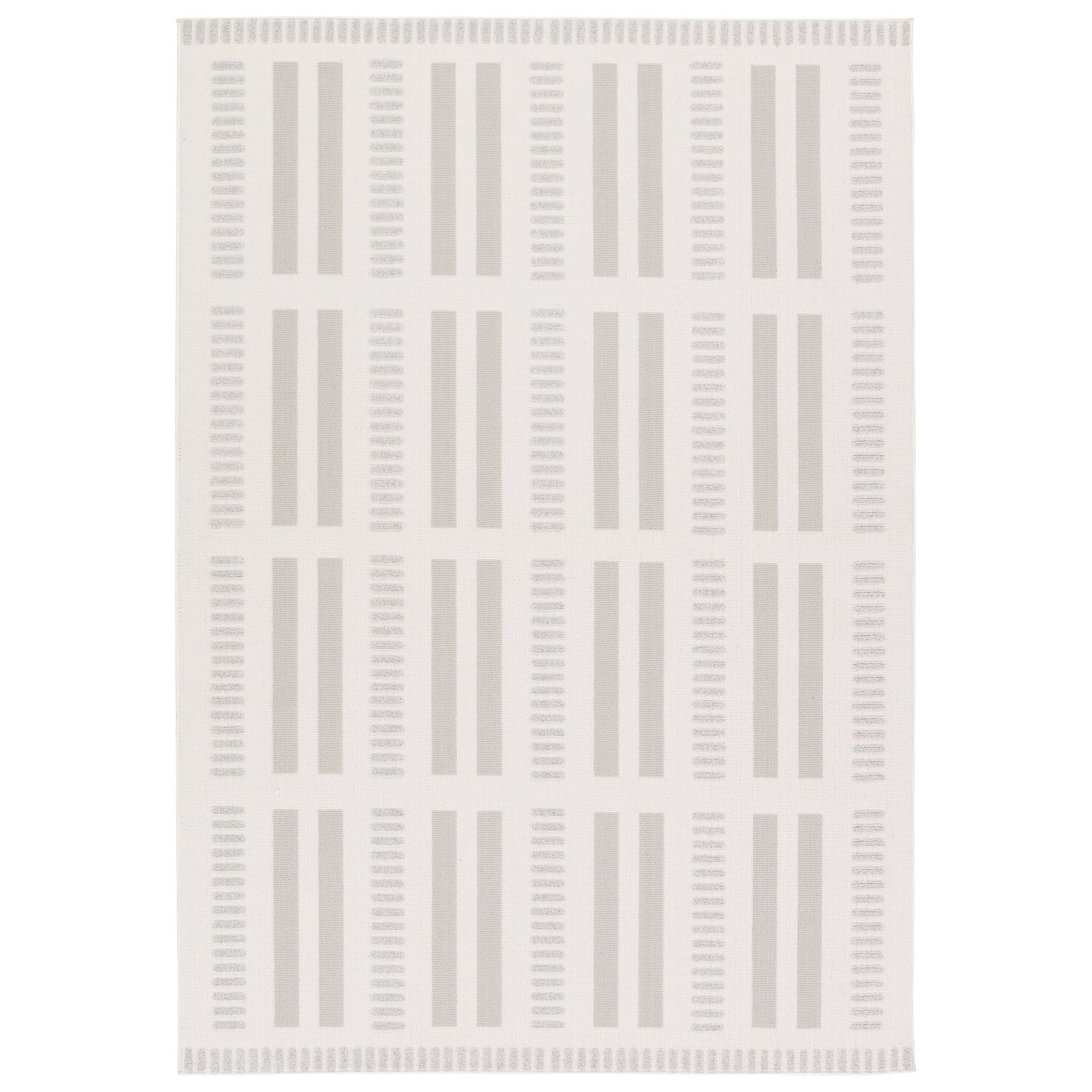 5’3” x 7’6” white , taupe and grey rug rental