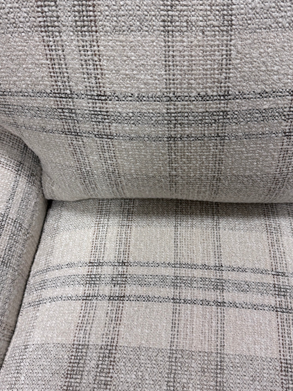 Plaid upholstered armchair rental