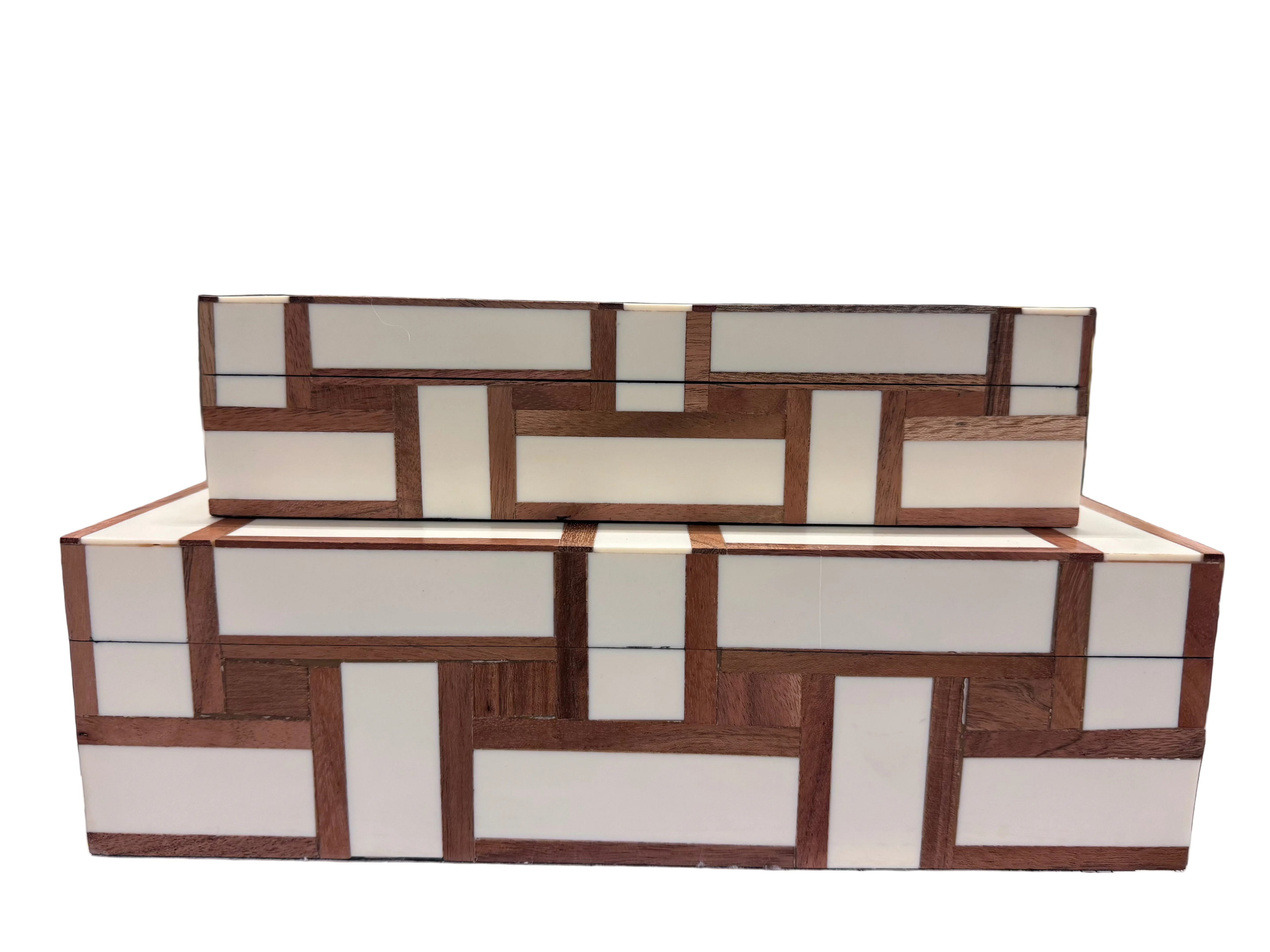 Wooden inlay decorative boxes set rental