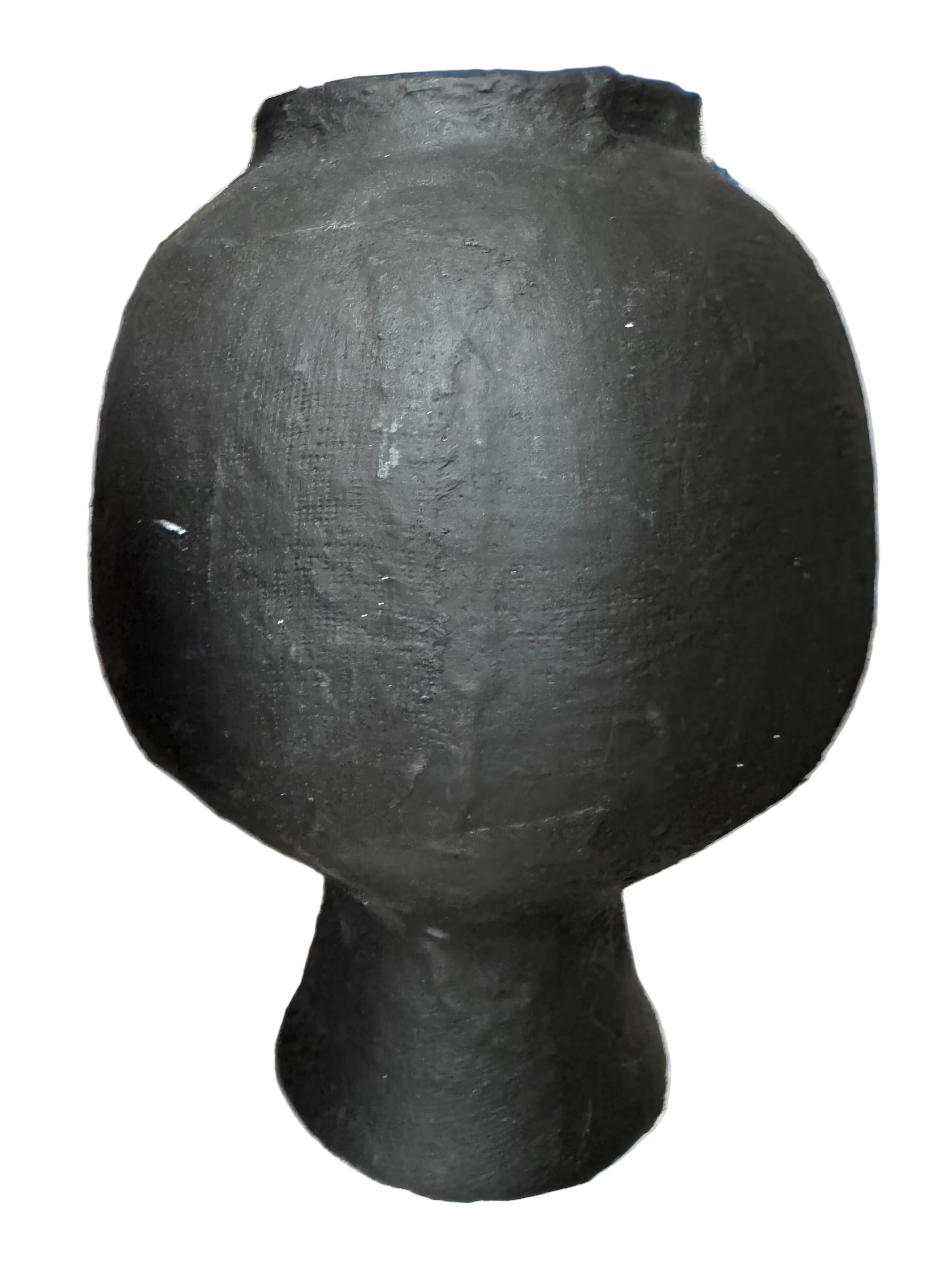 Tall black plaster vase rental
