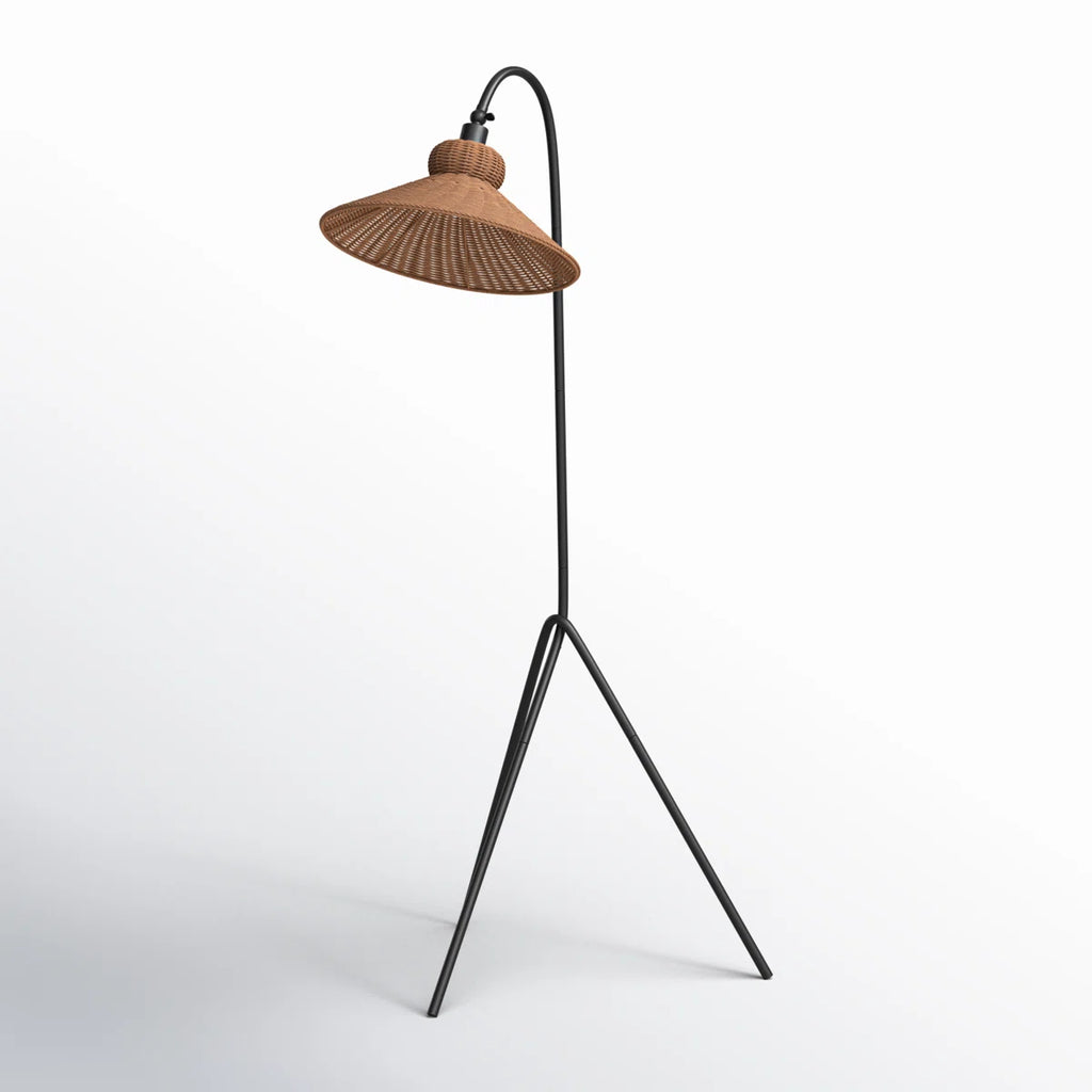 Rattan floor lamp rental