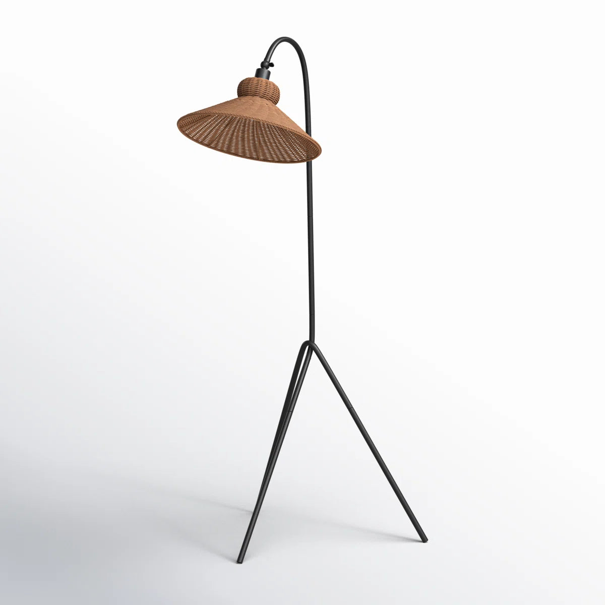 Rattan floor lamp rental