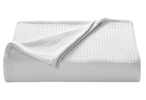 Queen White Cotton Bed Blanket Rental