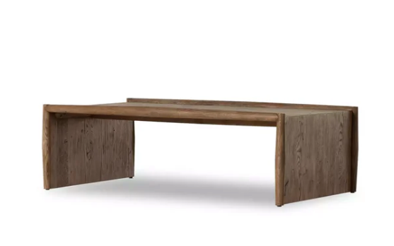 Modern Weathered Oak Coffee Table rental